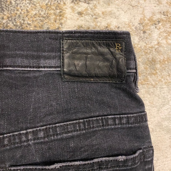 R13 Distressed Skinny Jeans - dark grey - Picture 6 of 6
